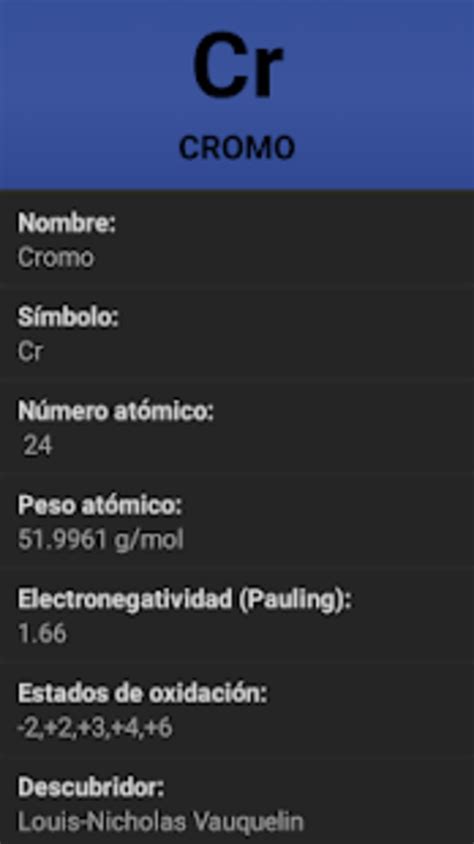 Tabla Periódica Apk Para Android Descargar