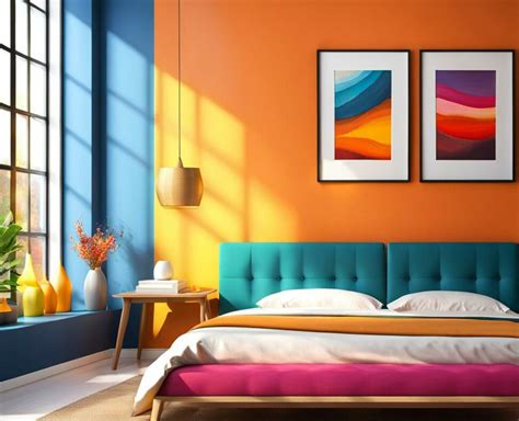 Feel Energized With These Vibrant Two Color Bedroom Paint Colors