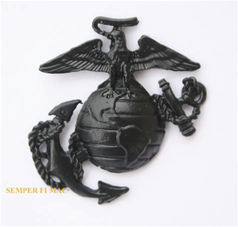 Ega Xl Made In Us Marine Corps Eagle Globe Anchor Pin Marines Black 1 3