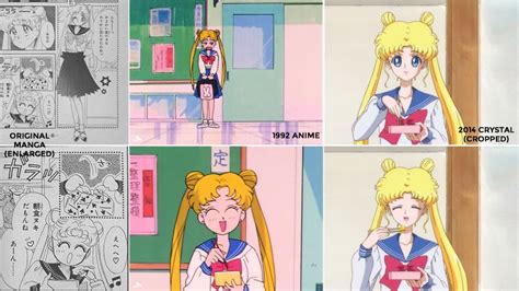 Sailor Moon Crystal Vs Original Anime Manga Sailor Moon Sailor