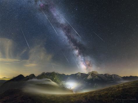 Apod 2017 August 18 Perseids Over The Pyrenees