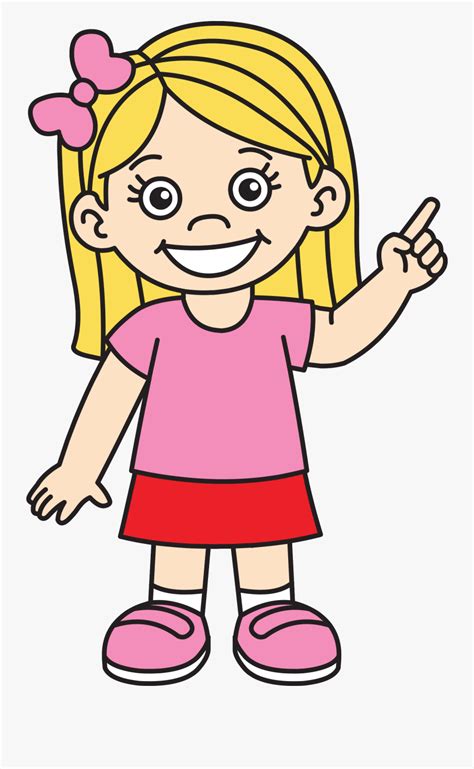 Big Pinterest Girl Pointing Finger Clipart Free Transparent Clipart