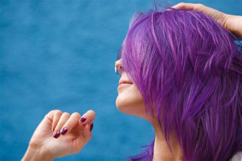 34 Purple Dye Over Orange Bleached Hair Tylerhaoyun