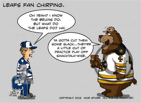 Mike Spicer Cartoonist Caricaturist Leafs Fan Chirping