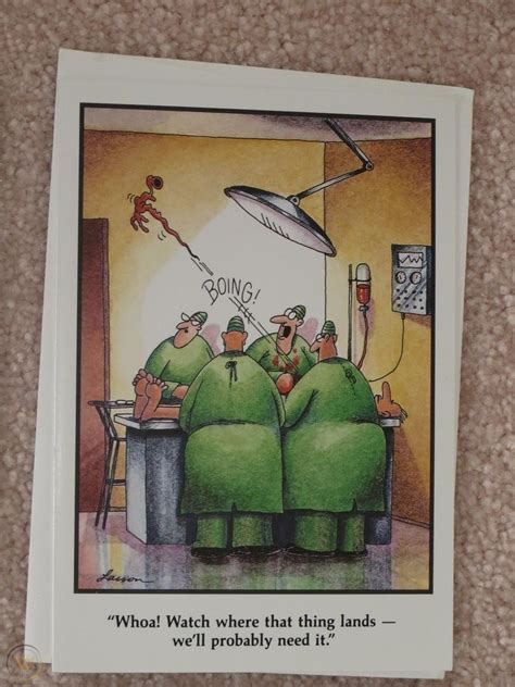 Vintage Far Side Get Well Soon Greeting Card Gary Larson New With