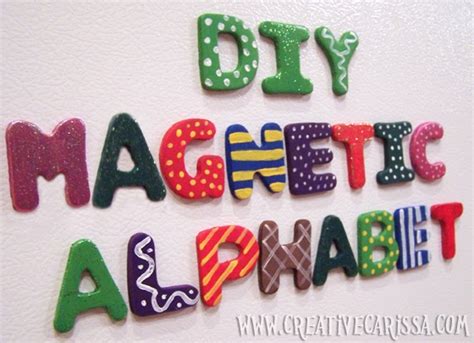 Make Cute Alphabet Magnets Creative Green Living