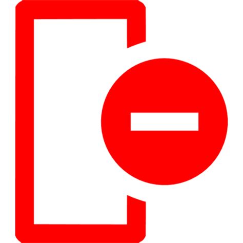 Red Delete Column Icon Free Red Delete Icons