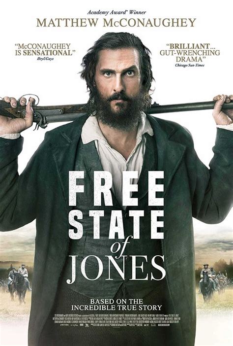 There are a few problems with the accuracy of the free state of jones, but they're mostly forgivable. 163 Free State Of Jones 09/10/16 - #### - Worthy but ...