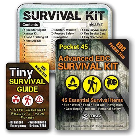 Diy Ultimate Edc Advanced Pocket Survival Kit 49 In 1 Build Bundle