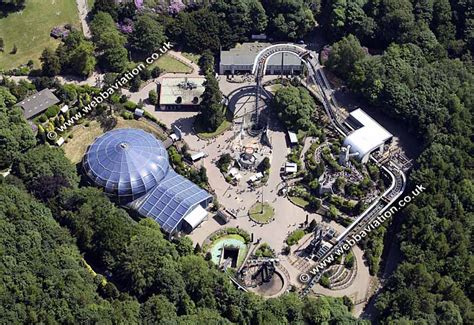 Alton Towers Theme Park Staffordshire Aerial Photograph Aerial