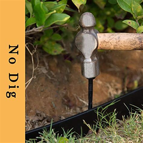 Easyflex no dig landscape edging project kit, 40 ft. Mr Garden Landscape Edging Kit No-Dig 40ft Length with 8 ...