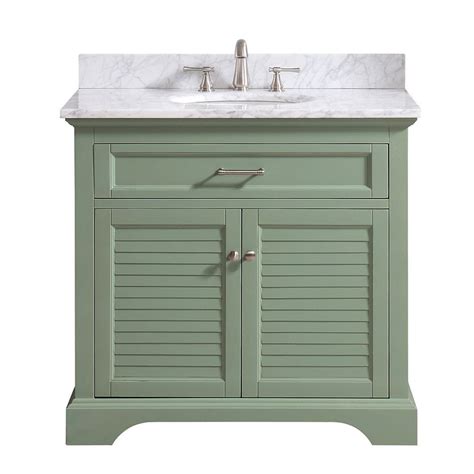 Constructed of solid birch wood and birch veneers, brushed nickel. Avanity Colton 37 inch Vanity Combo Only in Basil Green ...