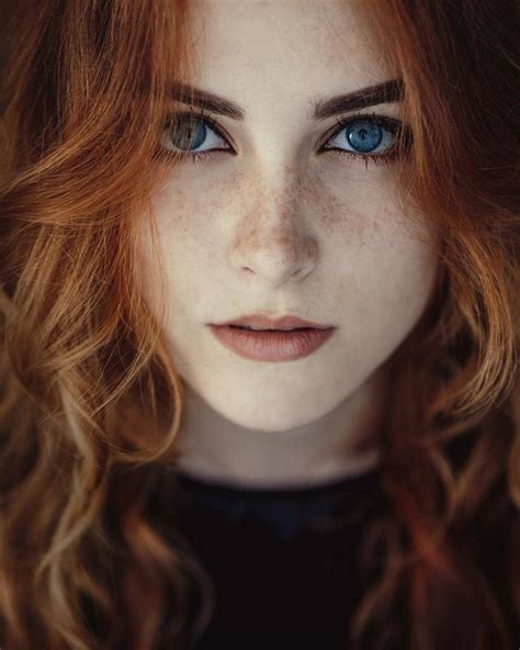 Red Hair And Blue Eyes Freckledgirls