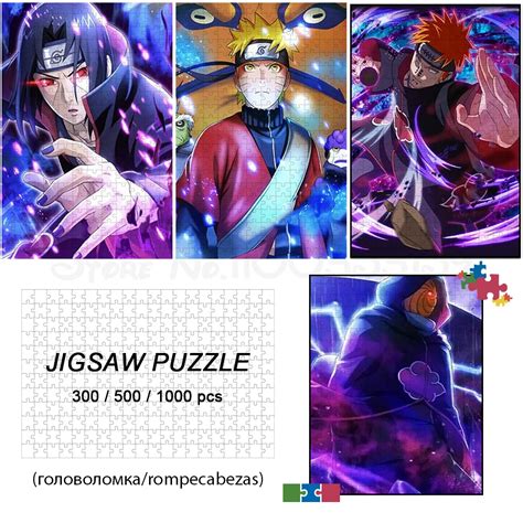 Naruto Series 300 500 1000 Pieces Puzzle Uzumaki Naruto Jigsaw Puzzle