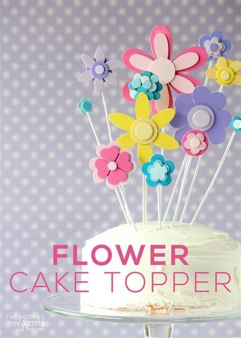 Diy Flower Cake Topper For Any Spring Soirée Flower Cake Toppers