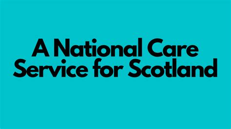 Consultation On A National Care Service For Scotland Elcap