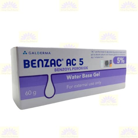 1 X 60g Galderma Benzac Ac 5 Benzoyle Peroxyde Gel Acné Bouton Ebay