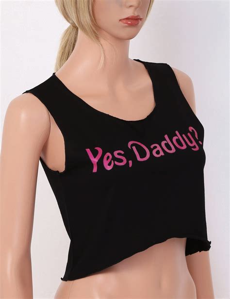 Yes Daddy Tank Top Cropped Top Belly Shirt Abdl Cgl Ddlg Playground