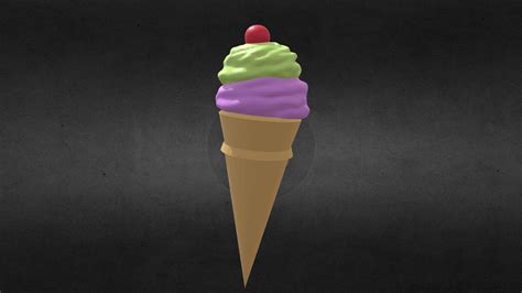 Ice Cream Cone Download Free D Model By Pamruta Dfd Sketchfab