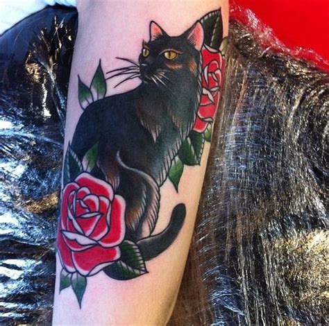 Download 13 Cute & Purrfect Black Cat Tattoos | Tattoodo