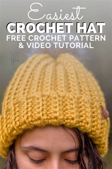 The Easiest Crochet Hat Ever Made From A Rectangle Free Crochet