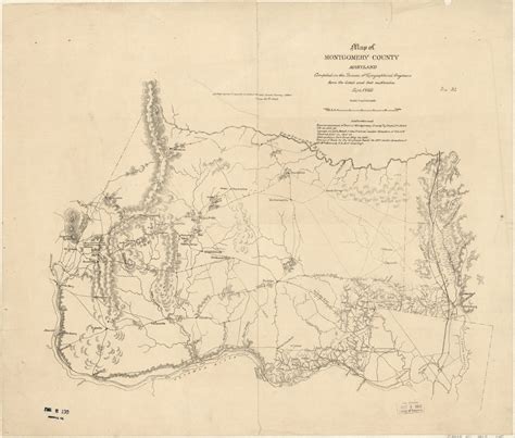 Map Of Montgomery County Md In 1863 The Moco Show