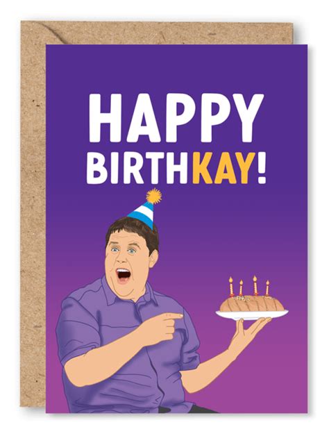 Funny Peter Kay Birthday Card The Cake Thief
