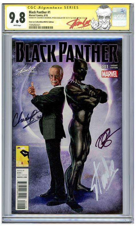 Rare Black Panther Comic Signed By Chadwick Boseman To Be