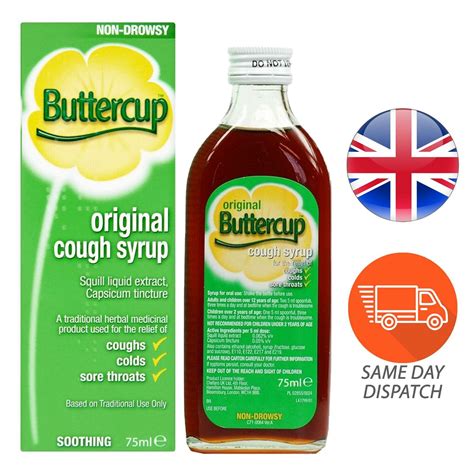 Buttercup Original Cough Syrup Sore Throat And Headaches Cough Sneezing