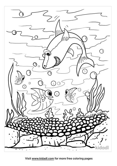 Free Ocean Scene Coloring Page Coloring Page Printables Kidadl