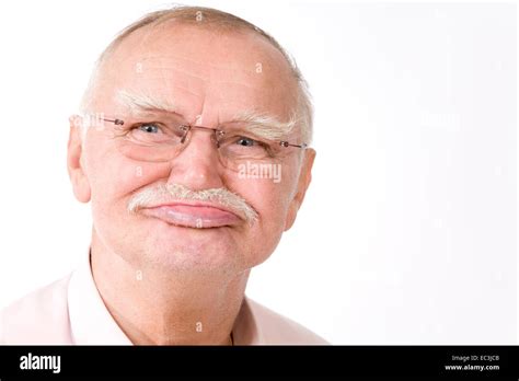 Old Man Without Teeth Stock Photo Alamy