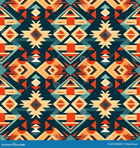 Express Your Creativity with Seamless Aztec Patterns Stock Illustration
