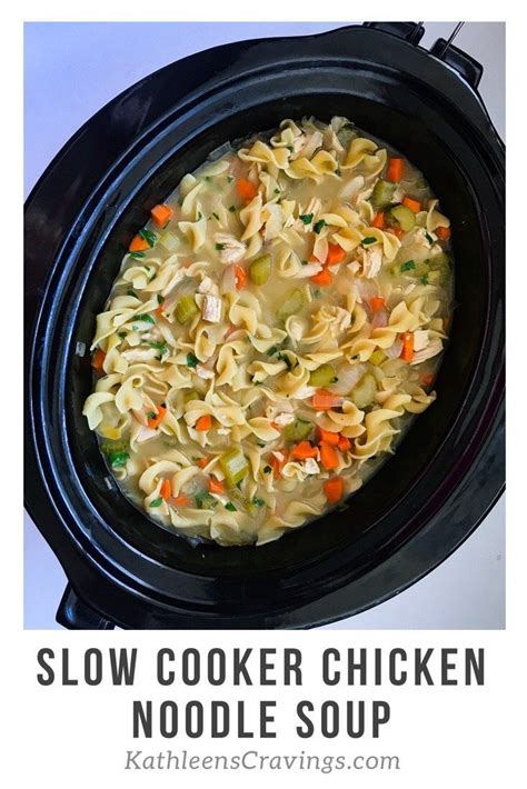 120+ easy meals from your skillet, slow. Slow Cooker Chicken Noodle Soup | Recipe in 2020 | Slow ...