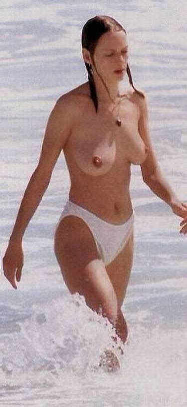Tall And Slender Actress Uma Thurman Caught Nude On The Beach Porn Pictures Xxx Photos Sex