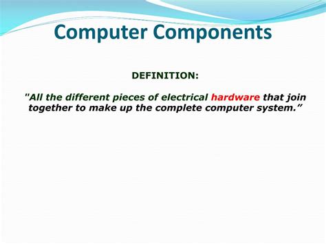 Ppt Chapter 1 Types And Components Of Computer Systems Computer