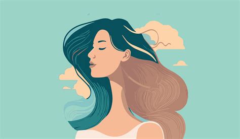 peaceful relaxed happy girl vector art of wellness and well being 14487919 vector art at vecteezy
