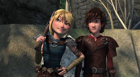 hiccup and astrid from dreamworks dragons race to the edge dreamworks dragons dreamworks