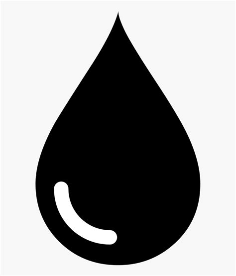 Water Drop Clipart Black And White Transparent Png Oil Icon