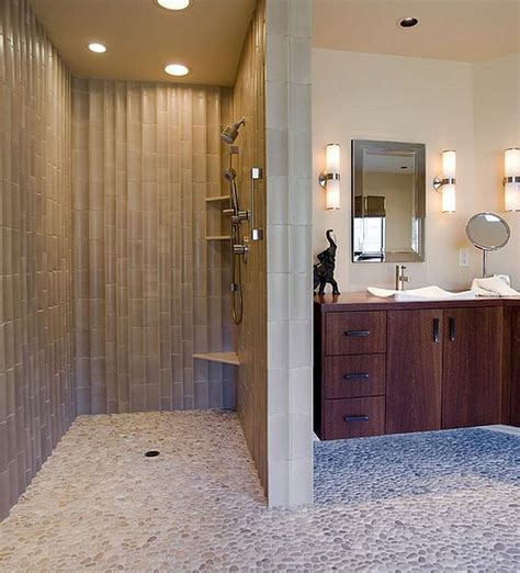 bathroom showers without doors a trendy and practical choice decoomo