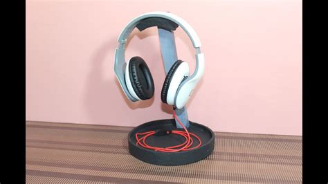 How To Make Diy Headphone Stand From Cardboard Youtube