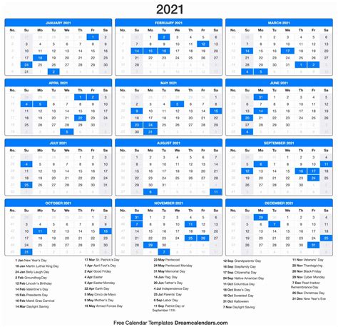 Word Downloadable Free Printable 2021 Calendar With Holidays 2021