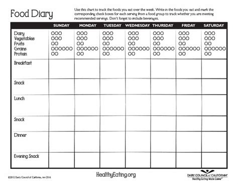 17 Free Sample Food Log Templates Printable Samples