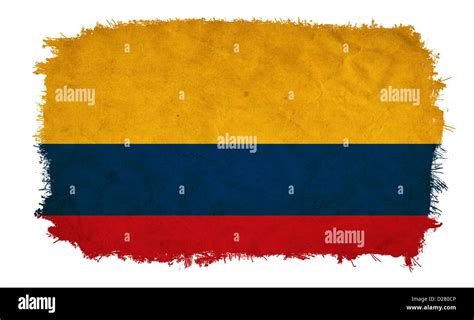 Colombia Grunge Flag Stock Photo Alamy