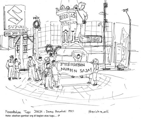 Indonesia's Sketchers: Tugu Jogja, Sebuah Pengingat