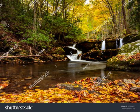 Smoky Mountains Waterfalls Three Separate Waterfall In