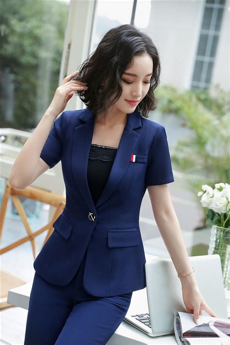 Elegant Navy Blue Formal Uniforms 2 Piece With Jackets And Pants For