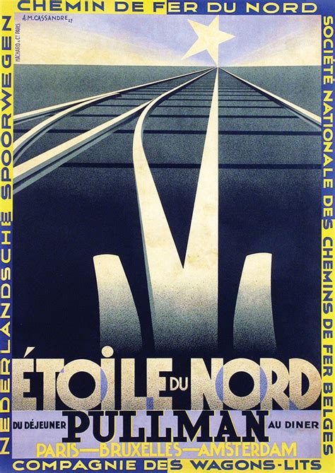 Poster by A.M. Cassandre - Étoile du Nord Pullman Paris ...