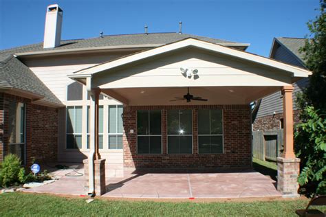 Patio Cover In Houston Gable Roof Hhi Patio Covers Patio Covers