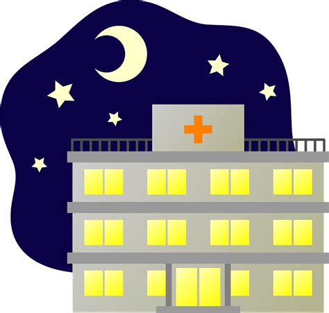 Hospital Building At Night Time Clipart Free Download Transparent Png