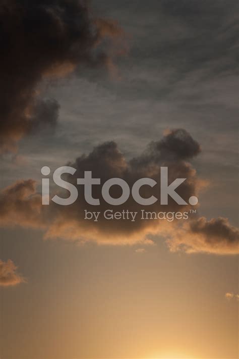 Warm Evening Sky Stock Photo Royalty Free Freeimages